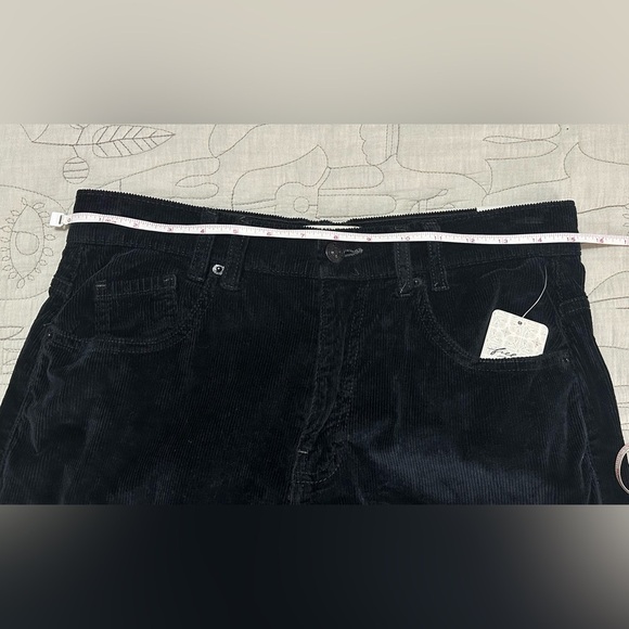 NWT Free People Risk Taker Straight Cord Pant 28 Black - Picture 10 of 10